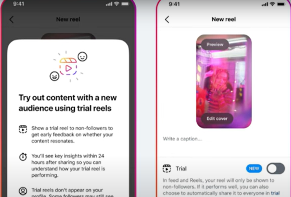 Instagram's Trial Reels